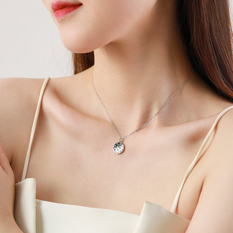 S925 Sterling Silver Diamond Pendant Necklace