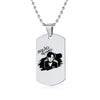 Engraved Squid Game Round Square Triangle Logo Stainless Steel Necklace Fashion Dog Tag Pendant Necklaces For Men Women