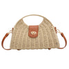 Women's Bags Fashion Straw Clash Color Handbag