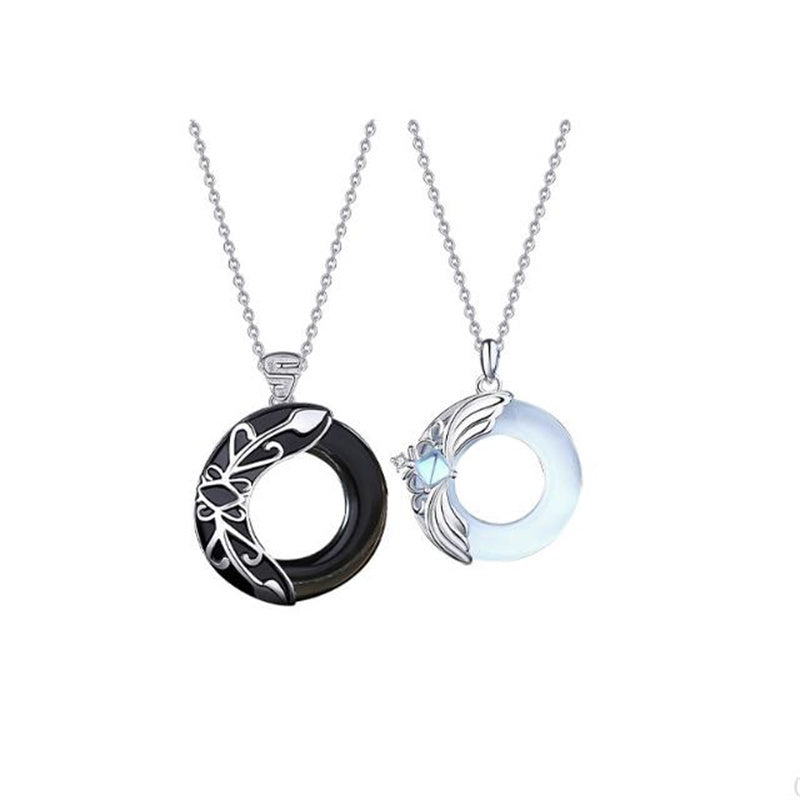 Princess And Knight Lovers Necklace