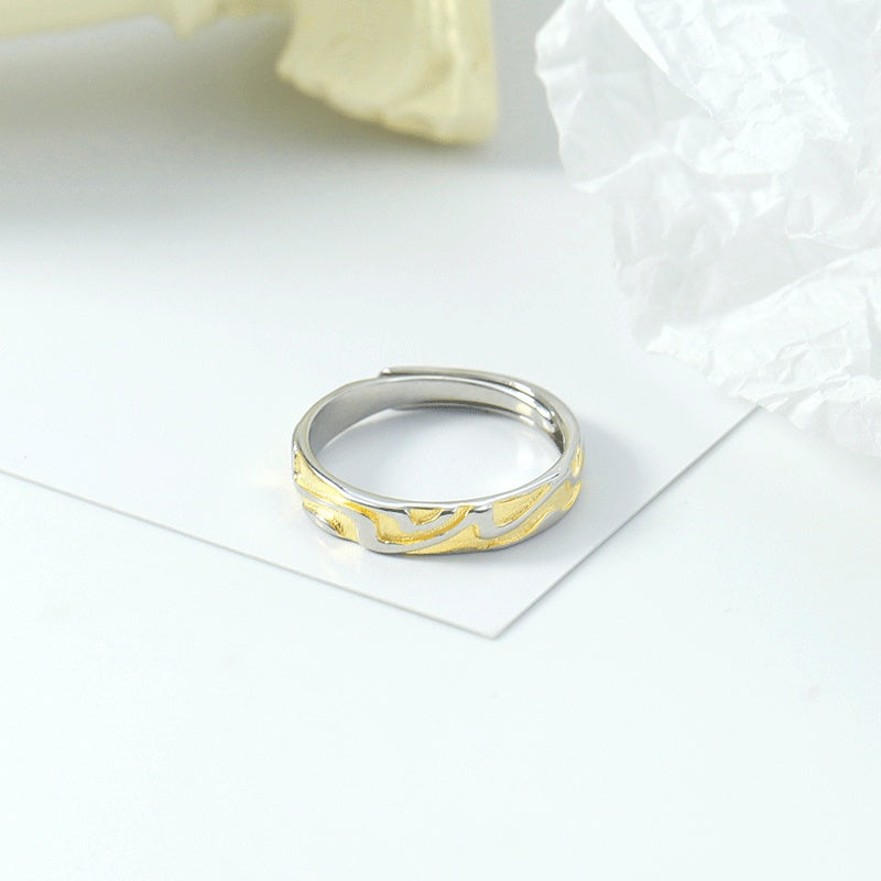 Adjustable Ring With Silver Opening