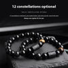 Twelve Constellation Stretch Bracelet Natural Yellow Tiger's Eye Bead Bracelets
