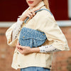Women's Vintage Denim Saddle Bag