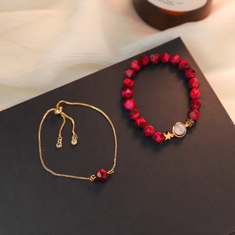 Korean Cold Wind Blue Crystal Bracelet Women