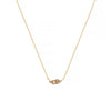 Twelve Birthstone Necklace Women's Simple Color Gem Necklace