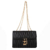 Solid Color Pleated Small Square All-match Simple Chain Shoulder Messenger Bag