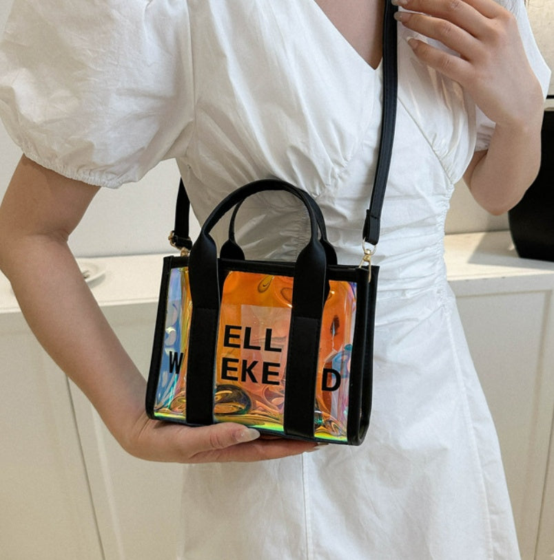 Letter Printing Large Capacity Fashion Laser Small Women's Handbag