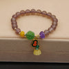 Smoke Mauve Jade Agate Bracelet For Women