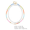 Love Butterfly Colorful Rice Bead Necklace Necklace
