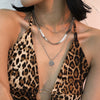 Necklace Female Geometric Disc Retro Trend Chain Necklace