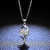 D-color Diamond Necklace Silver Pendant