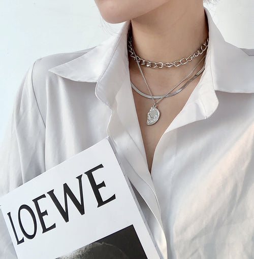 Snake Bone Necklace Personality Wild Necklace Fashionable Hee