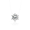 Multi-claw Diamond Zircon Pendant Necklace