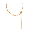 Stitching Winding Lattice Chain Clavicle Chain