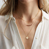 Beaded Crystal Necklace 316L Titanium Steel Necklace