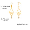 Vintage Water Drop Lotus Women's Earrings
