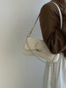 Moon Twist Lock Shoulder Bag Black Underarm Bag