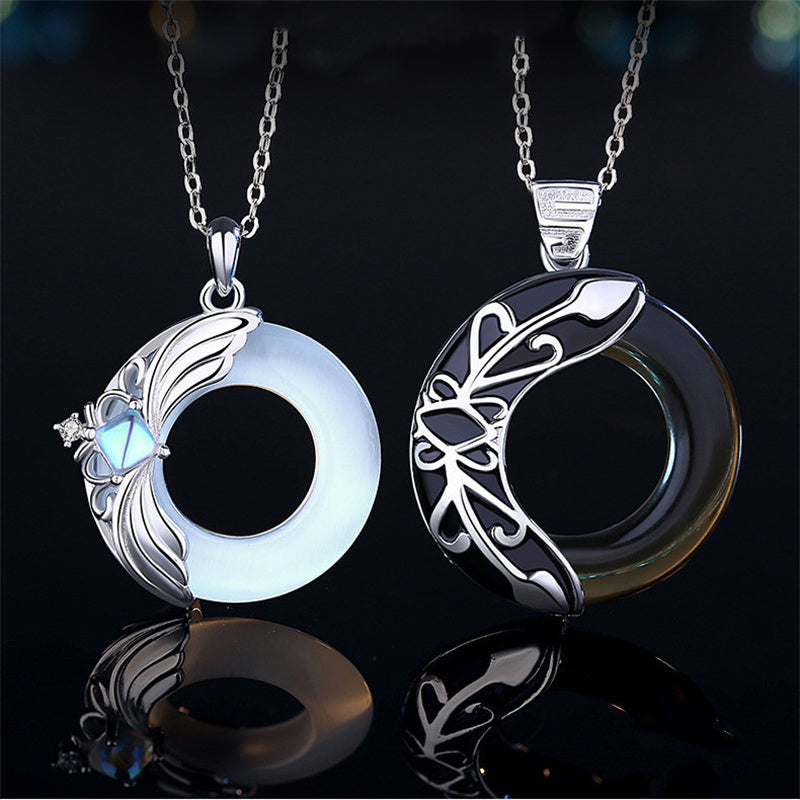 Princess And Knight Lovers Necklace