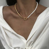Multilayer Pearl Butterfly Necklace Multilayer Necklace Lady