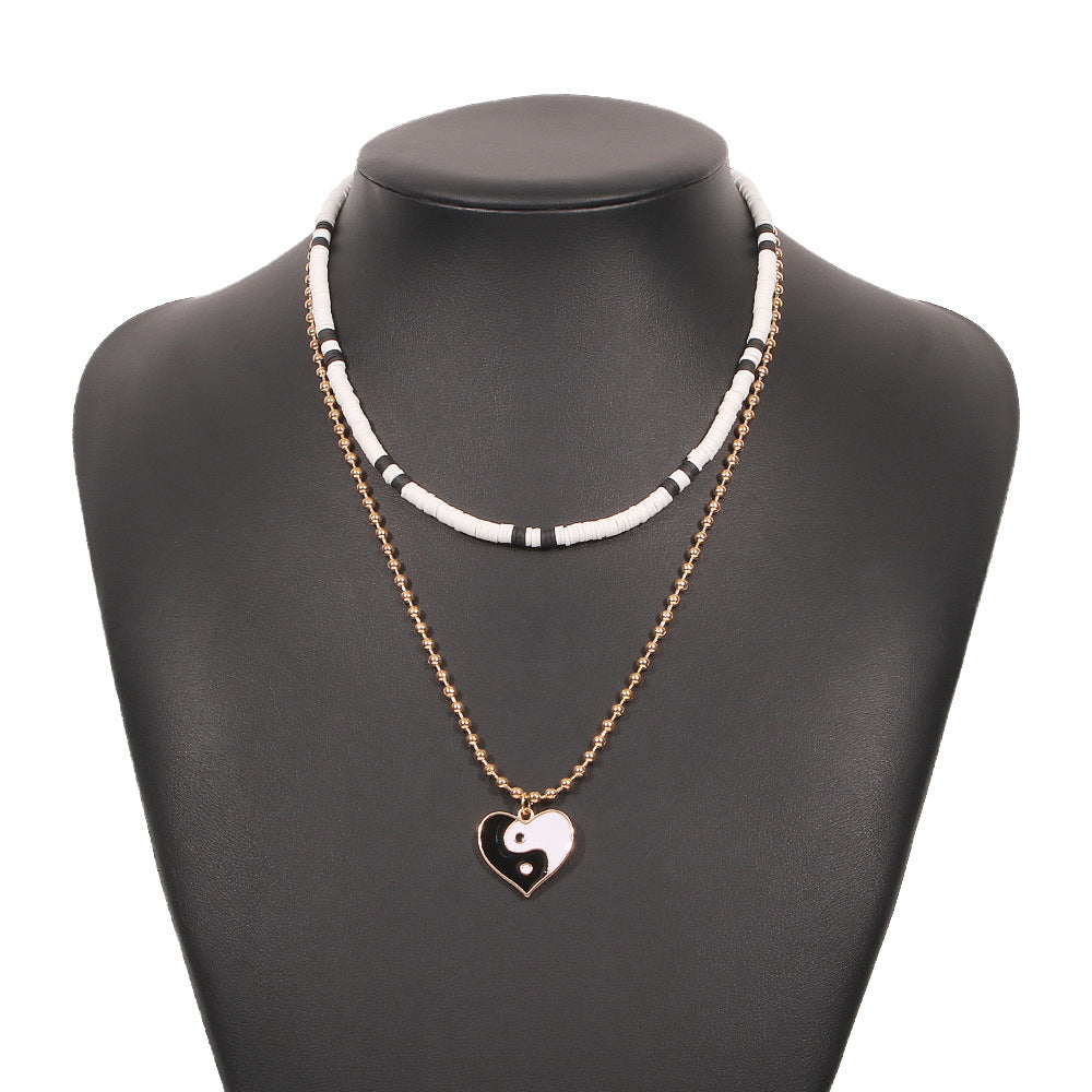 Heart Necklace Bohemian Fashion Simple Necklace