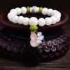 White Jade Bodhi Single Circle Bracelet Bodhi Root Buddhist Beads Hand String