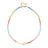 Love Butterfly Colorful Rice Bead Necklace Necklace