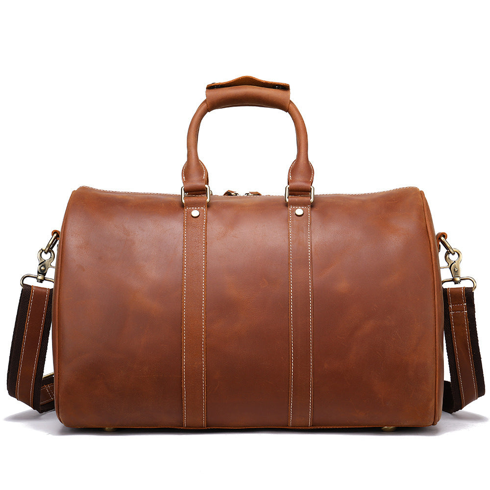 Men's Retro Travel Portable Large-capacity Business Trip Duffel Bag