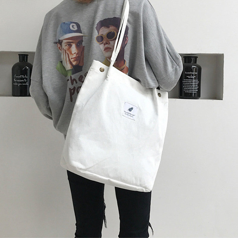 Source Manufacturers Korean Version Of The Trend Of Thickened Diagonal Canvas Ladies Bags