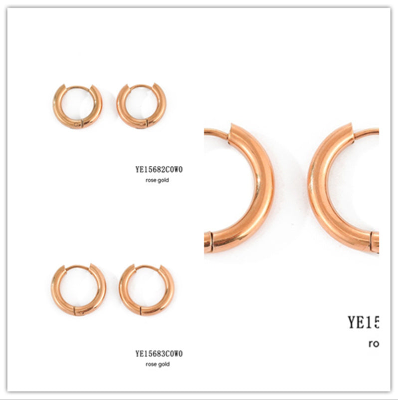 Classic Round Hoops Earrings