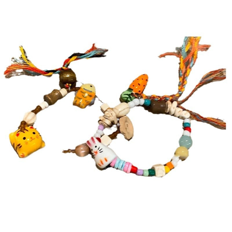 Childlike Cartoon Rabbit Ceramic Bracelet For Women
