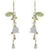 White Orchid Earrings Silver Elegant And Gentle