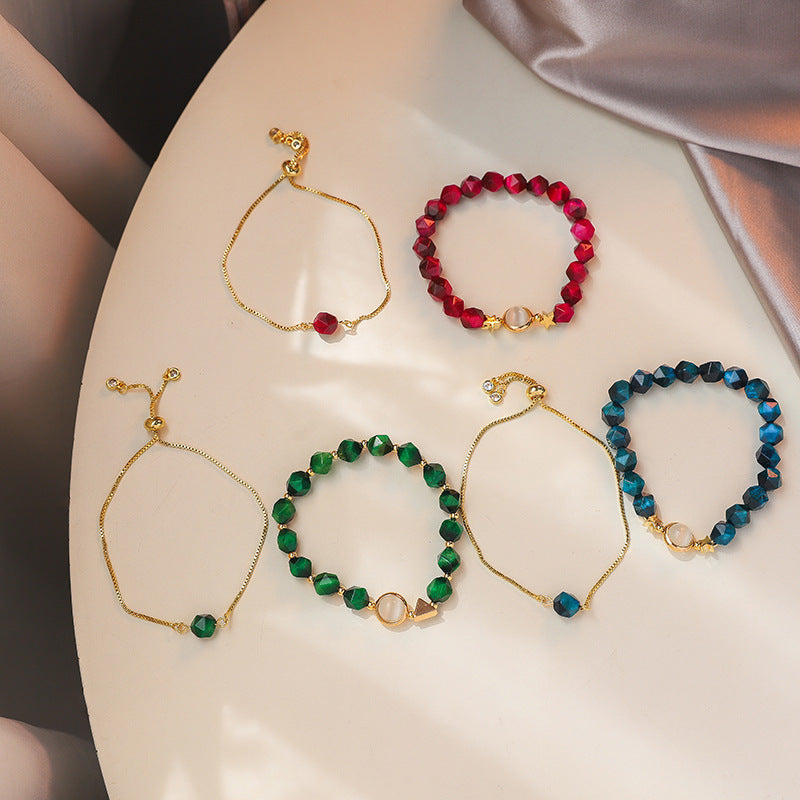 Korean Cold Wind Blue Crystal Bracelet Women