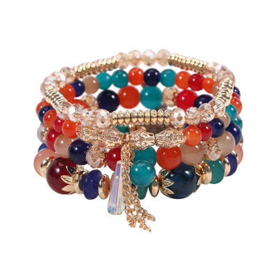 Alloy Tassel Multicolor Bracelet Color