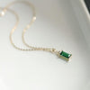 Grandma Green Zircon Princess Necklace