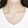 Sterling Silver Necklace Oval Gold-plated Necklace Women