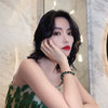 Korean Cold Wind Blue Crystal Bracelet Women