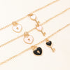 Key Dripping Oil Necklace Female Children's Clavicle Chain Necklace