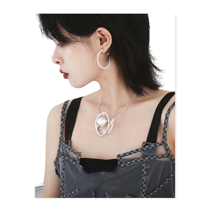 Simple Retro Temperament Necklace Autumn New Trendy Personality Sweater Chain