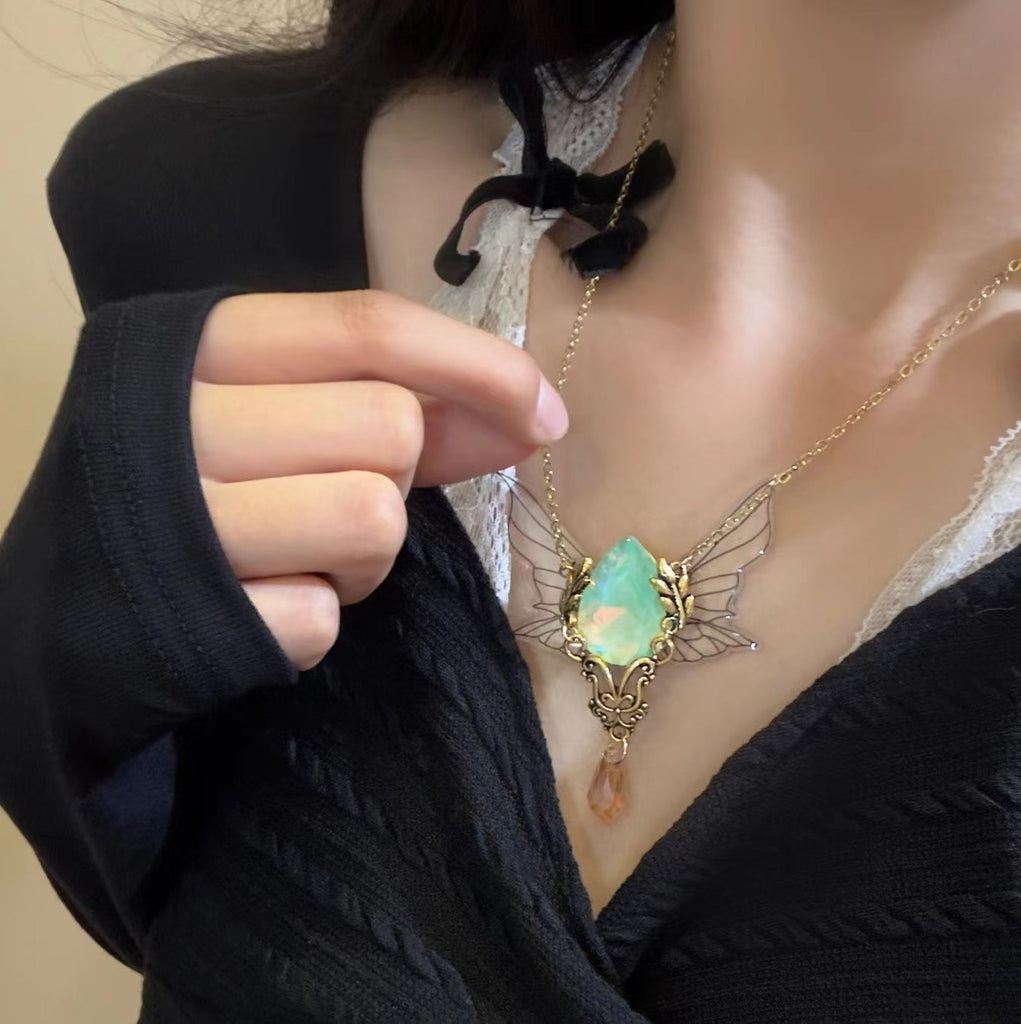 Double Brown Gemstone Necklace For Women Necklace