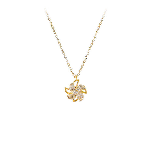 The New Temperament Necklace Windmill Pendant Necklace
