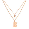 Double-layer Necklace Letter Necklace Ornament
