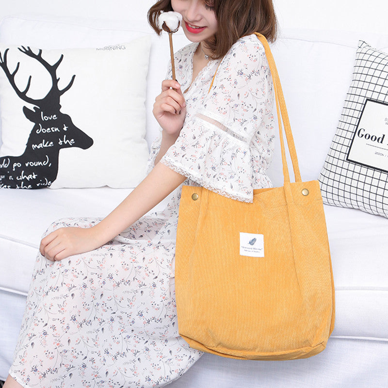 Source Manufacturers Korean Version Of The Trend Of Thickened Diagonal Canvas Ladies Bags