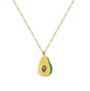 Small Colorful Oil Necklace Avocado Student Necklace