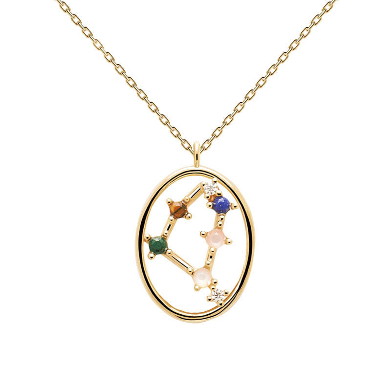 Necklace Ins Twelve Constellation Necklace Women's Exquisite Niche