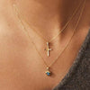 Devil's Eye Necklace Zircon Necklace Heart