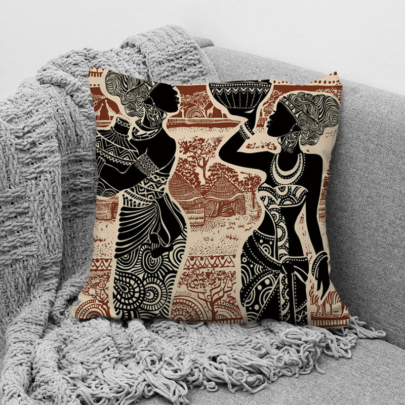 African Ethnic Style Pillow Office Waist Support Pillow