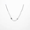 Reflective Pearl Patchwork With Diamond Pendant Necklace