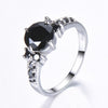 Ring Retro Female Japanese And Korean Purple Zircon Ring Diamond Ring
