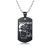 Engraved Squid Game Round Square Triangle Logo Stainless Steel Necklace Fashion Dog Tag Pendant Necklaces For Men Women