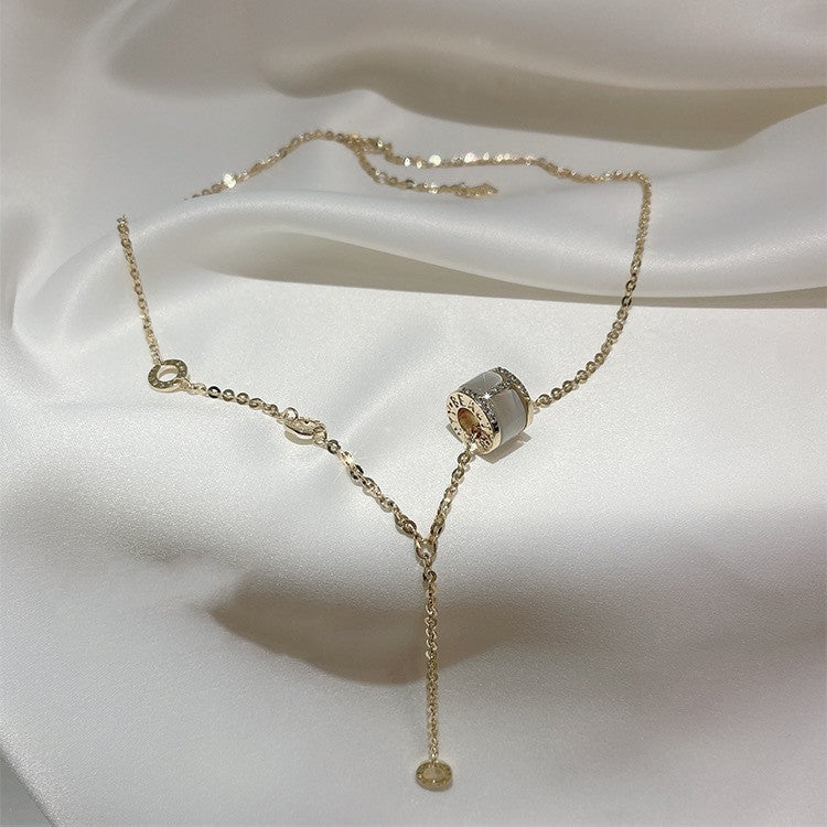 Opal Small Waist Necklace Necklace Beauty Clavicle Chain